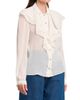 Alberta Ferretti Women's Ruffled Button-Front Blouse - 4