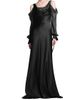 Alberta Ferretti Women's Silk Draped Cold-Shoulder Column Gown - 3