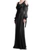 Alberta Ferretti Women's Silk Draped Cold-Shoulder Column Gown - 4