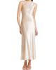 Alberta Ferretti Women's Velvet Bias-Cut Sleeveless Maxi Dress - 3