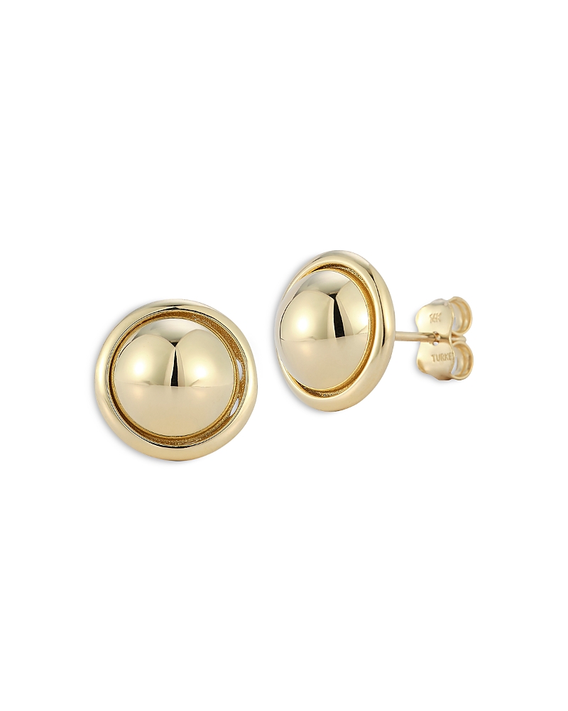 Alberto Amati Alberto Amati 14K Yellow Gold Button Stud Earrings