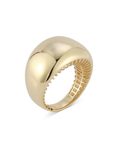 Alberto Amati Alberto Amati 14K Yellow Gold Wide Polished Dome Ring