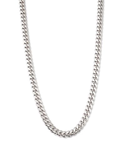 Alberto Amati Alberto Amati Sterling Silver Cuban Chain Necklace, 24