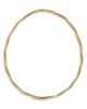 Alberto Milani Alberto Milani 18K Yellow Gold Via Mercanti Diamond Twisted Tubogas Necklace, 0.36 tcw - 1