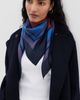 A.L.C. A. L.C. Albers Print Silk Scarf Black/Caramel Dotted One - 4