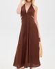 A.L.C. A. L.C. Evelena Linen Maxi Dress Brunette - 5