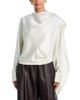 A.l.c. A. l.c. Nadine Silk Blend Draped Blouse - 1