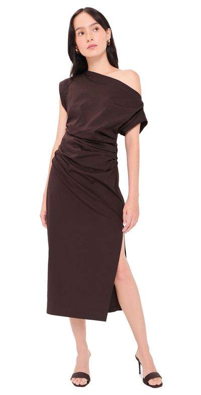 A.L.C. A. L.C. Nara Midi Dress Ganache