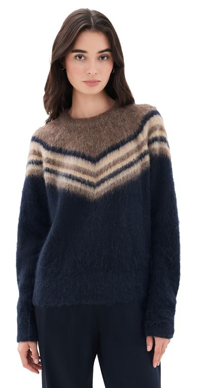 A.L.C. A. L.C. Sarah Sweater Dark Taupe Combo