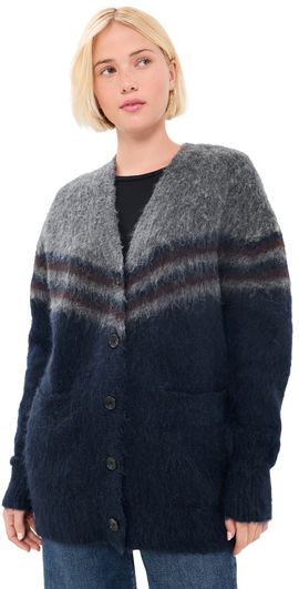 A.L.C. A. L.C. Suzanne Cardigan Charcoal Combo