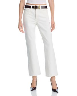 A.l.c. A. l.c. The 009 High Rise Cropped Flare Jeans in White