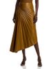 A.l.c. A. l.c. Tracy Asymmetric Pleated Vegan Leather Skirt - 1