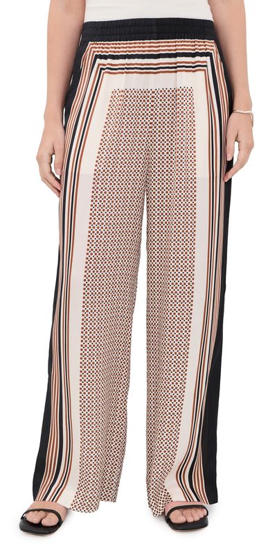 A.L.C. A. L.C. Tyler Pants Black/Caramel Dotted