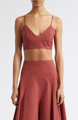 A.L.C. A.L.C. Joan Stretch Cotton Bra Top