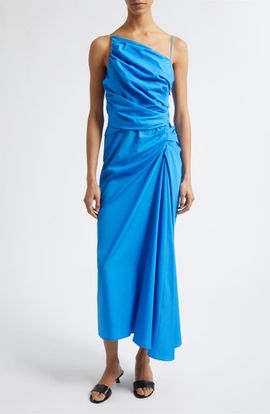 A.L.C. A.L.C. Juno One-Shoulder Cotton Dress