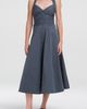 A.L.C. A.L.C. Magnolia Striped Halter Cotton Midi Dress - 1