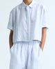 A.L.C. A.L.C. Mel Short Sleeve Button-Up Linen Shirt - 1
