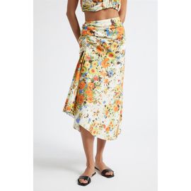 A.L.C. A.L.C. Naomi Floral Print Ruched Skirt