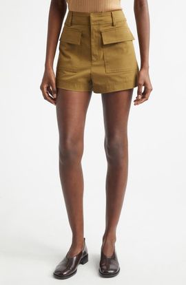 A.L.C. A.L.C. Oakley Stretch Cotton Twill Cargo Shorts
