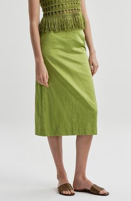 A.L.C. A.L.C. Phoebe Metallic Midi Skirt