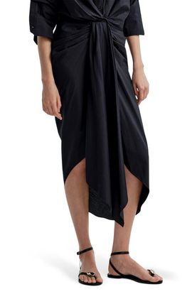 A.L.C. A.L.C. Rhodes Cotton Pleated Waist Asymmetric Skirt