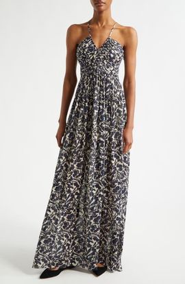 A.L.C. A.L.C. Romy Print Sleeveless Maxi Dress