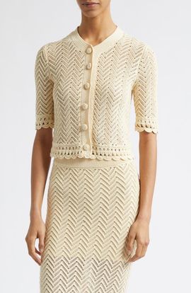 A.L.C. A.L.C. Simon Short Sleeve Cardigan