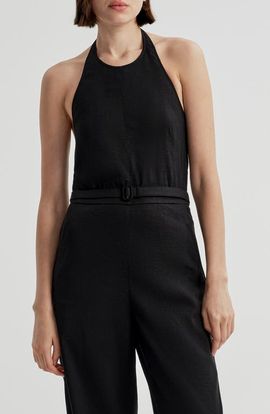 A.L.C. A.L.C. Sylvie Halter Neck Jumpsuit