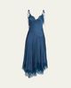 A.L.C. Aleena Satin Lace Maxi Dress - 1