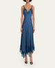 A.L.C. Aleena Satin Lace Maxi Dress - 2