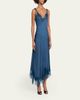 A.L.C. Aleena Satin Lace Maxi Dress - 4