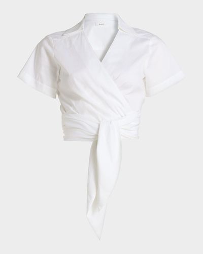 A.L.C. Brielle Cotton Wrap Top