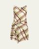 A.L.C. Dea Plaid Draped Mini Dress - 1