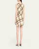A.L.C. Dea Plaid Draped Mini Dress - 3