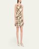 A.L.C. Dea Plaid Draped Mini Dress - 4
