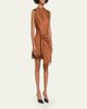 A.L.C. Dion Draped Satin Lace Mini Dress - 4