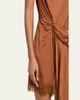 A.L.C. Dion Draped Satin Lace Mini Dress - 5