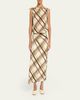 A.L.C. Dylan Plaid Shoulder-Tie Top - 2