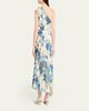 A.L.C. Elliana Floral Satin Draped Dress - 3