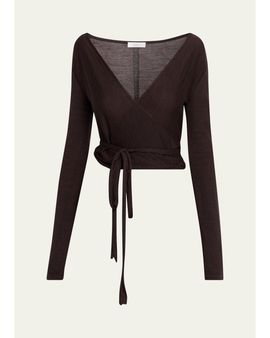A.L.C. Emma Merino Wool Wrap Sweater