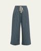 A.L.C. James Striped Cotton Drawstring Pants - 1