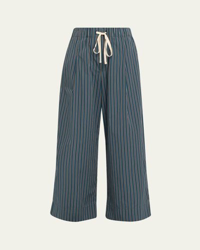 A.L.C. James Striped Cotton Drawstring Pants