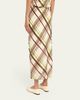 A.L.C. Jean Draped Plaid Midi Skirt - 3