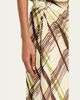 A.L.C. Jean Draped Plaid Midi Skirt - 5