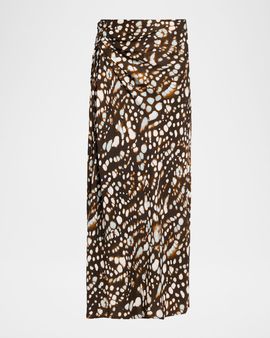 A.L.C. Jean Spotted Column Skirt