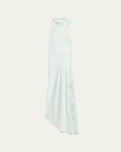 A.L.C. Josephine Satin and Lace Maxi Dress
