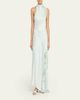 A.L.C. Josephine Satin and Lace Maxi Dress - 6