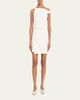 A.L.C. Leia Asymmetric One-Shoulder Linen-Blend Mini Dress - 2