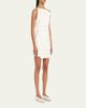 A.L.C. Leia Asymmetric One-Shoulder Linen-Blend Mini Dress - 4