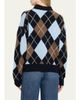 A.L.C. Lennon Argyle Wool-Cashmere Polo Sweater - 3